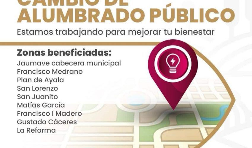 Cambio de alumbrado público